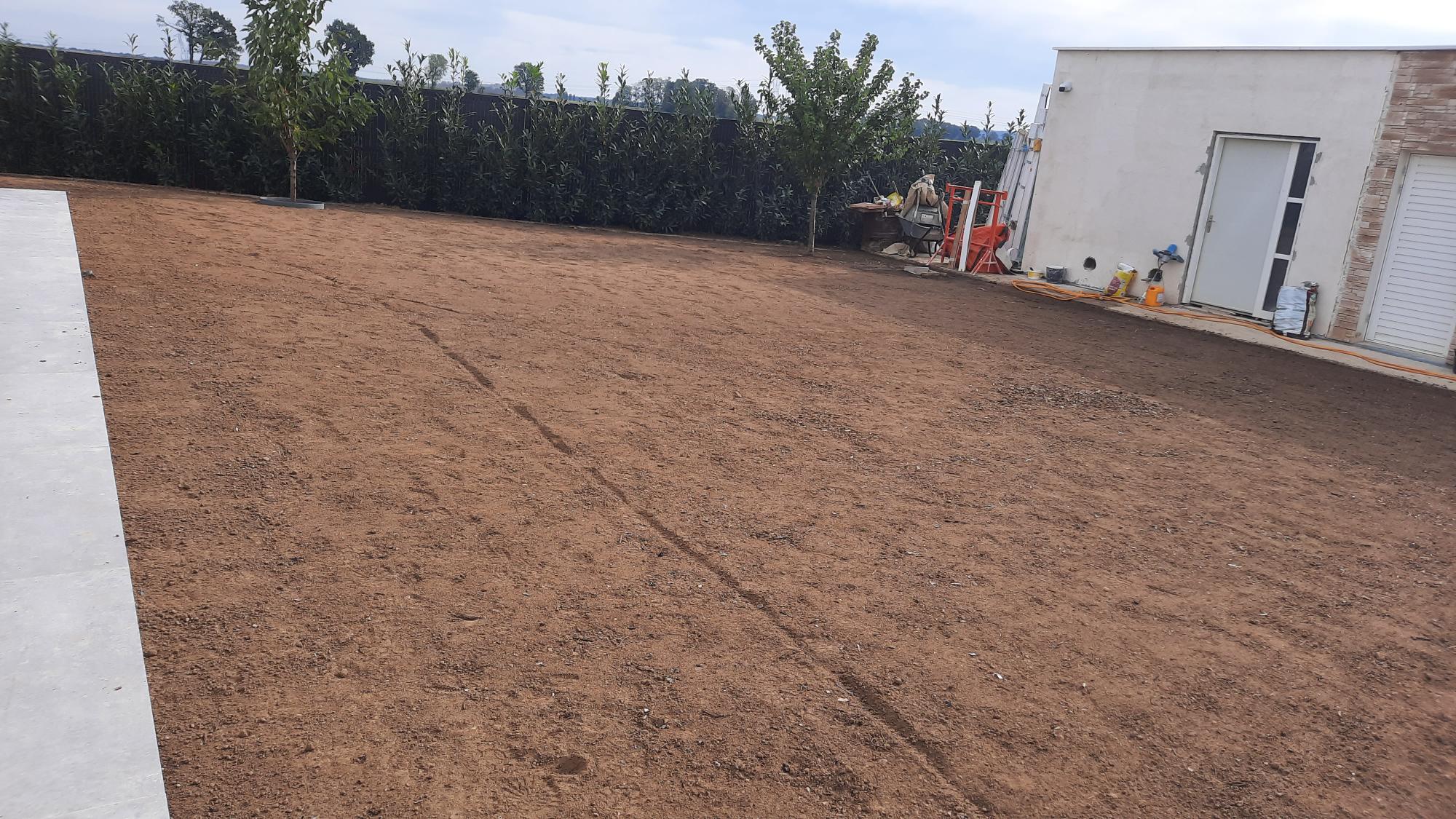 grand terrain sans herbe