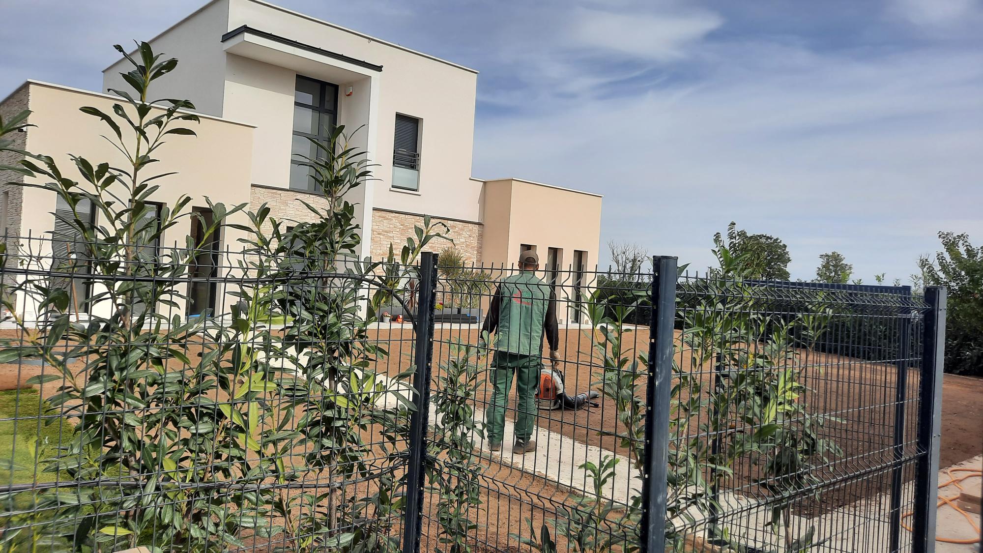jardin en travaux