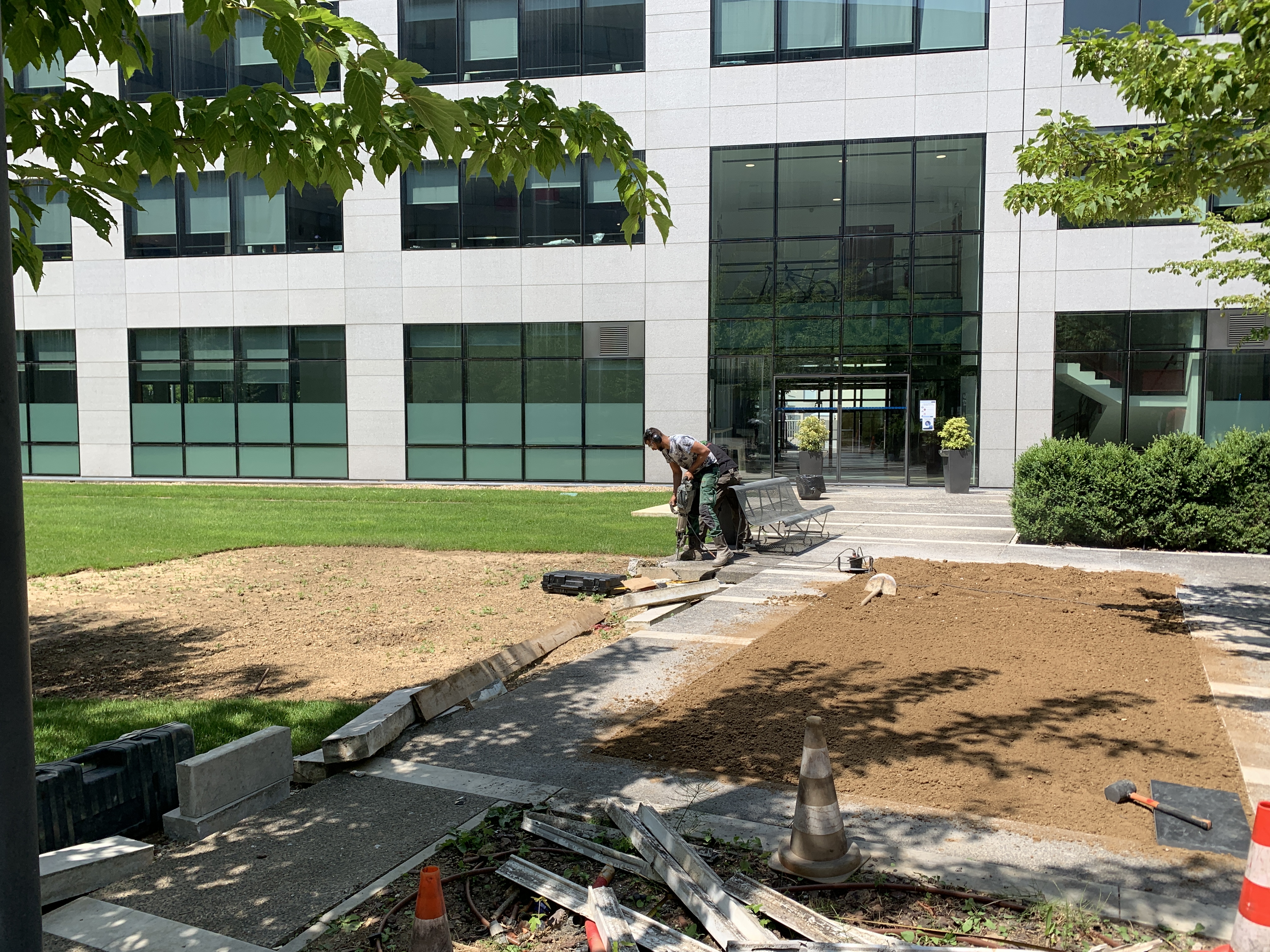 travaux dans le sol
