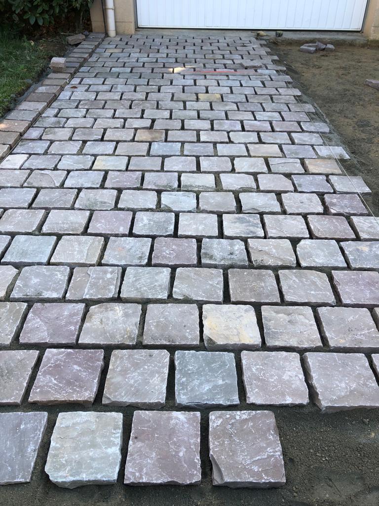 chemin en pavés
